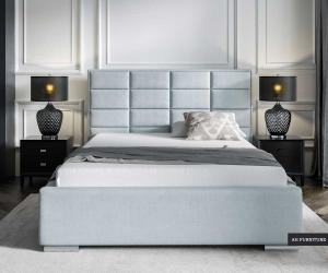 Elisa Bed Frame with Linen Hydrophobic Upholstery