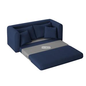 Lido 2-Seater Sofa Cum Bed in Navy Blue