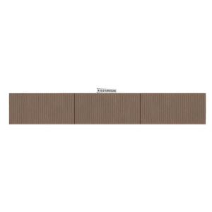 Urban Edge Wall Mount TV Unit in Black and Brown