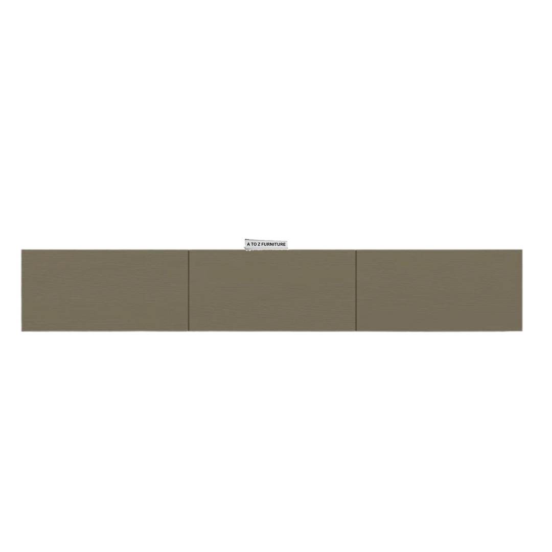 Urban Edge Wall Mount TV Unit in Mud Brown in Mud Brown