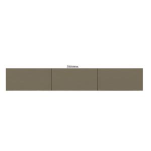 Urban Edge Wall Mount TV Unit in Mud Brown