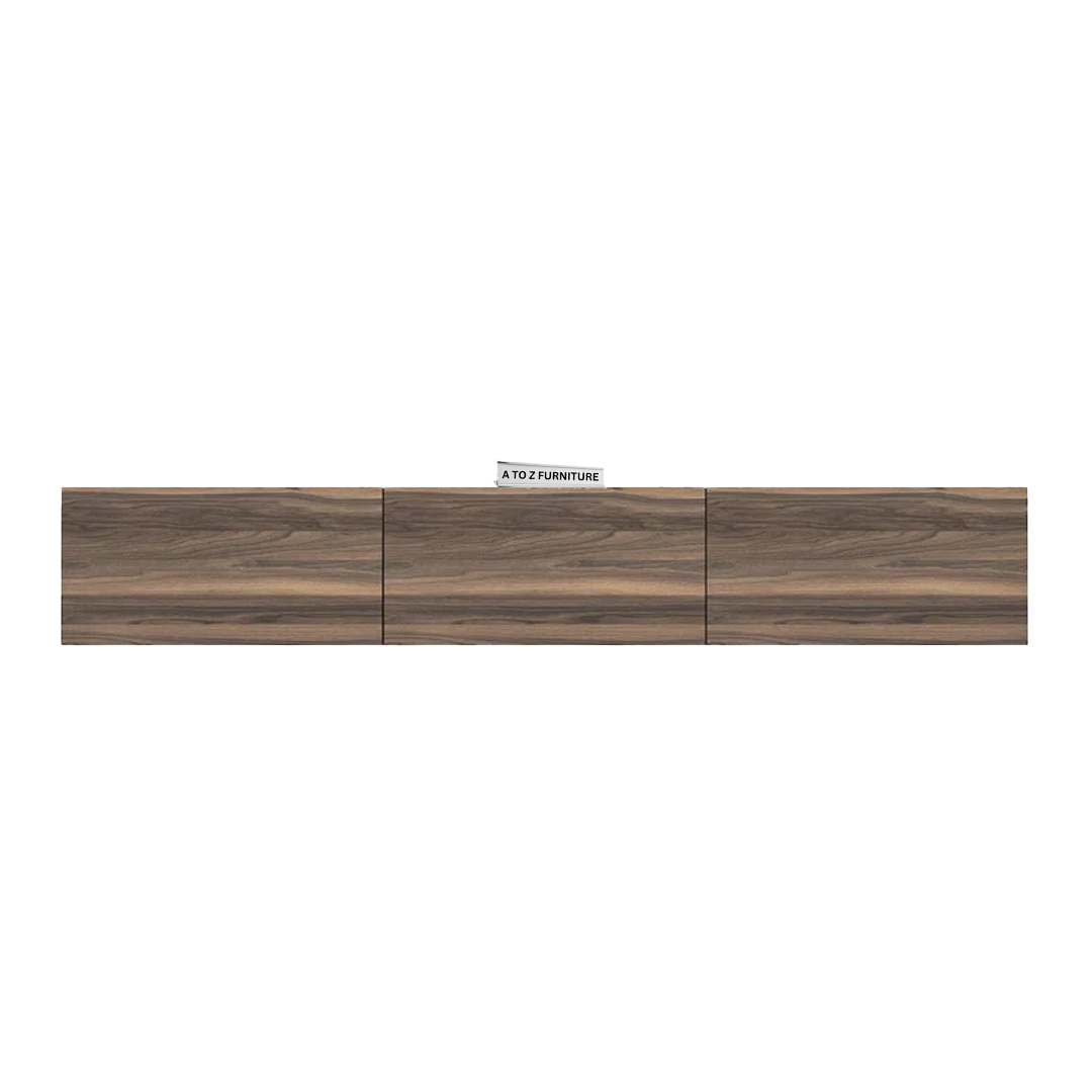 Urban Edge Wall Mount TV Unit in Walnut in Walnut