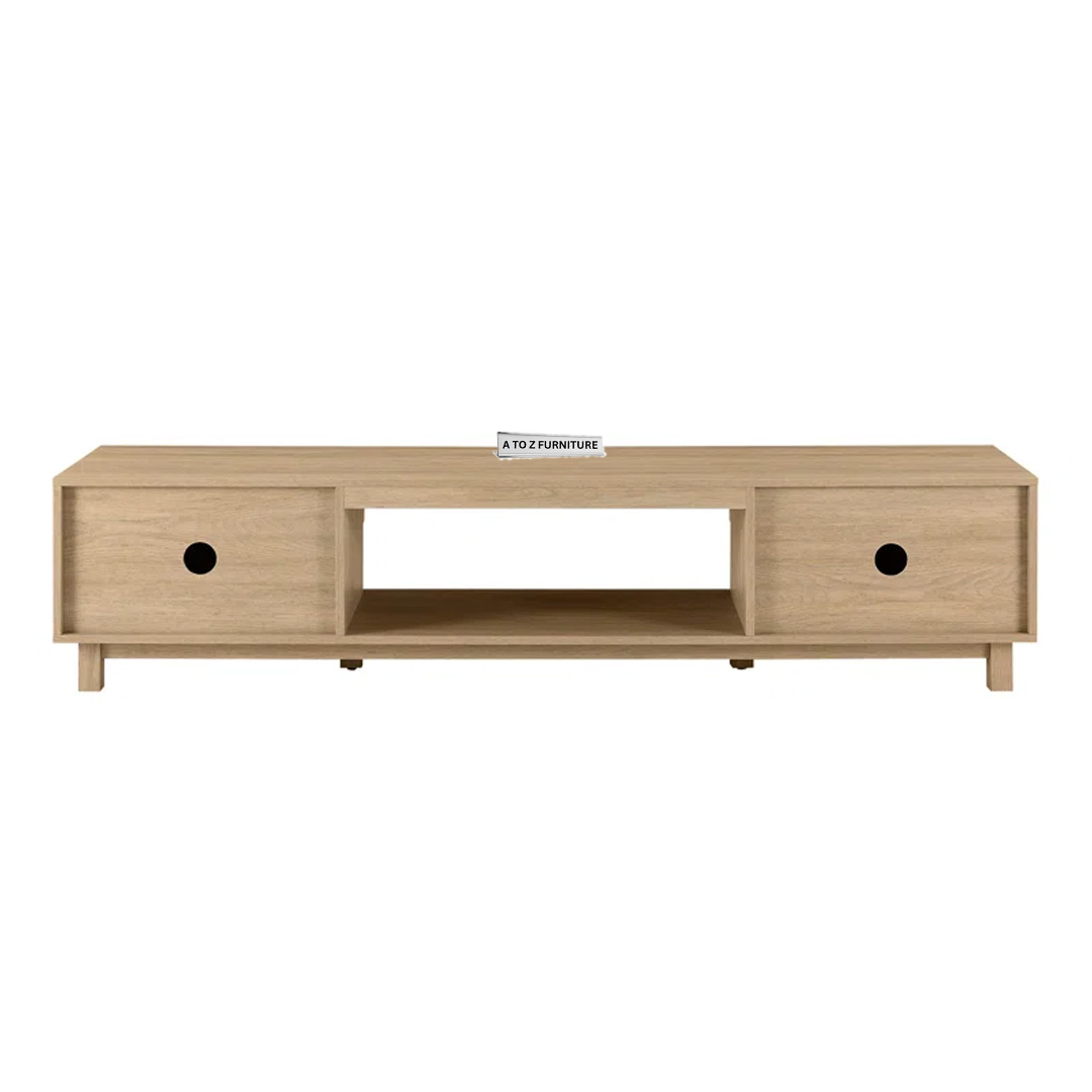 Nova Lowline Media Console in Oak in Oak