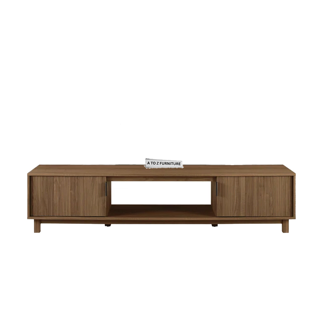 Nova Lowline Media Console in Brown in Brown