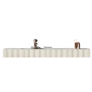 Waveline Luxe TV Console in Cream