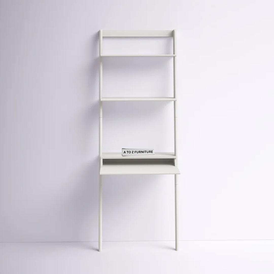 Atlas Leaning Ladder Desk in White