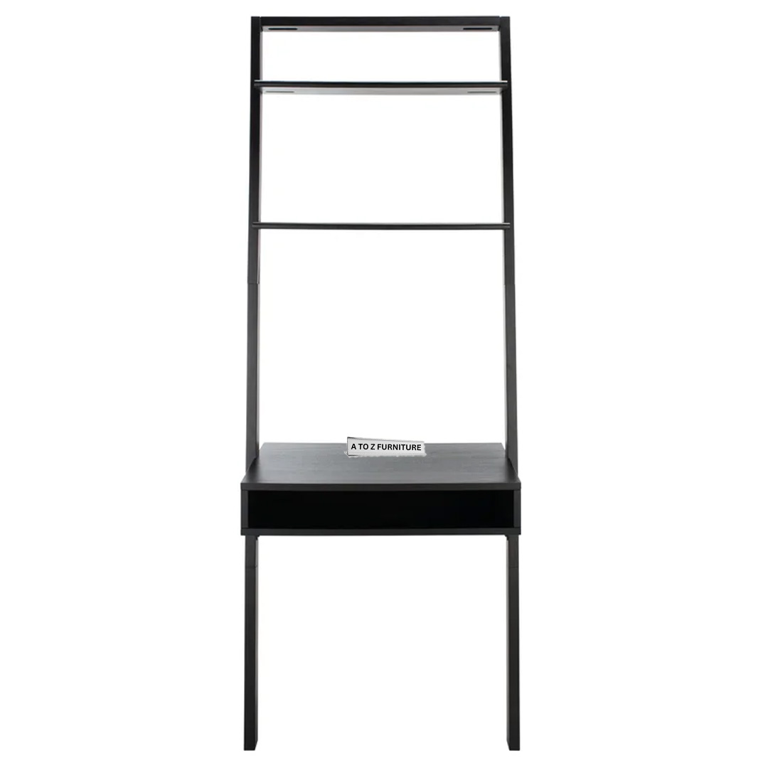 Orion Ladder Desk in Black in Black