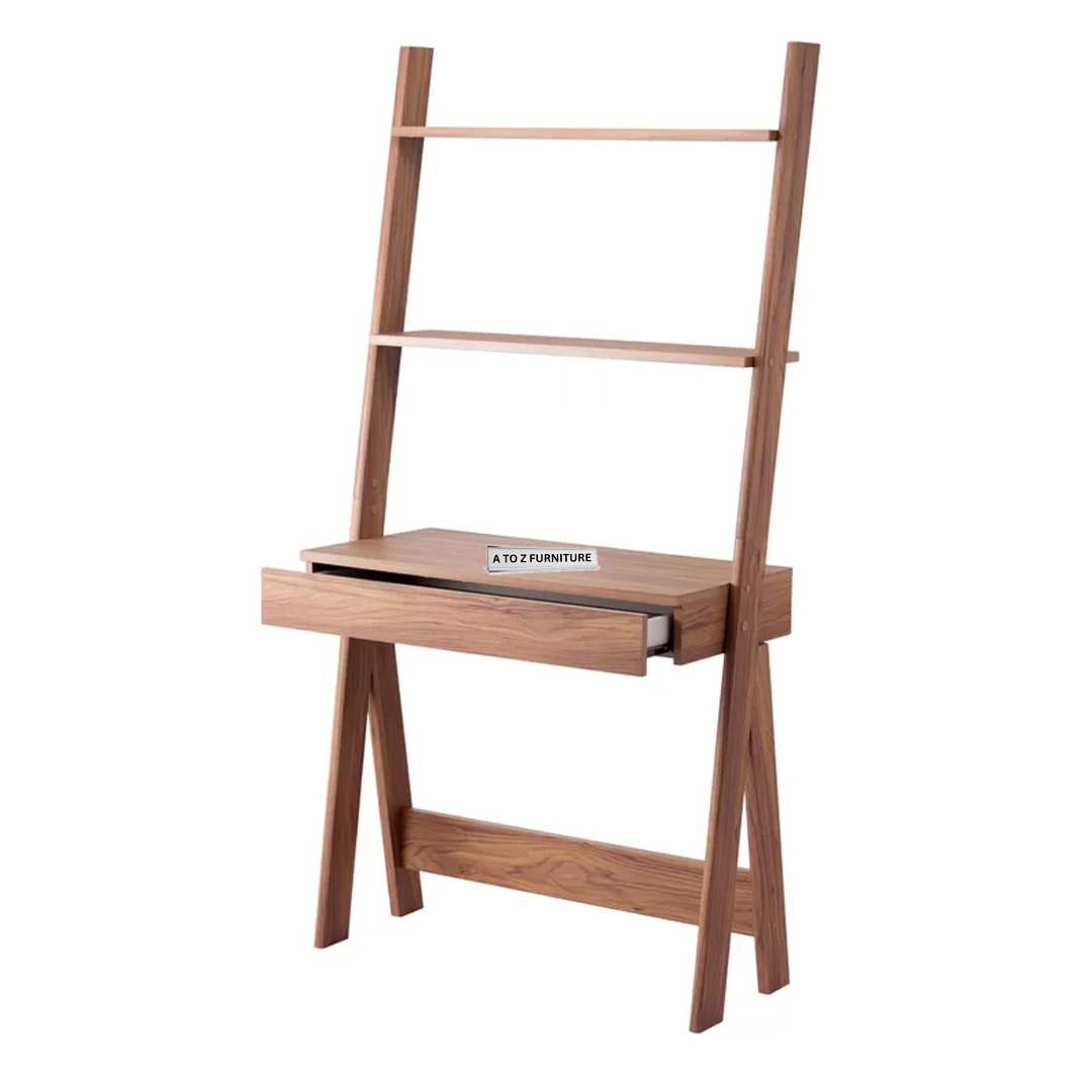 Arlo Step Leaning Desk in Brown in Brown