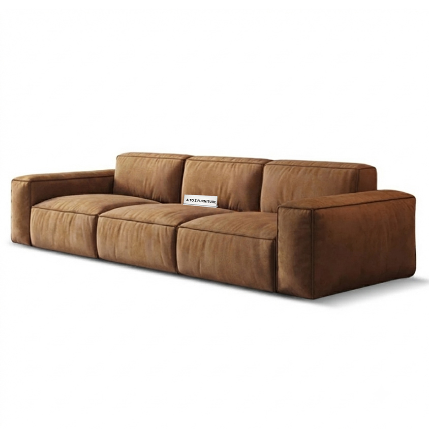 Rowan Modular 3 Seater Sofa in Brown in Brown