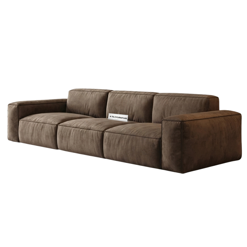 Rowan Modular 3 Seater Sofa in Coffee in Coffee Brown