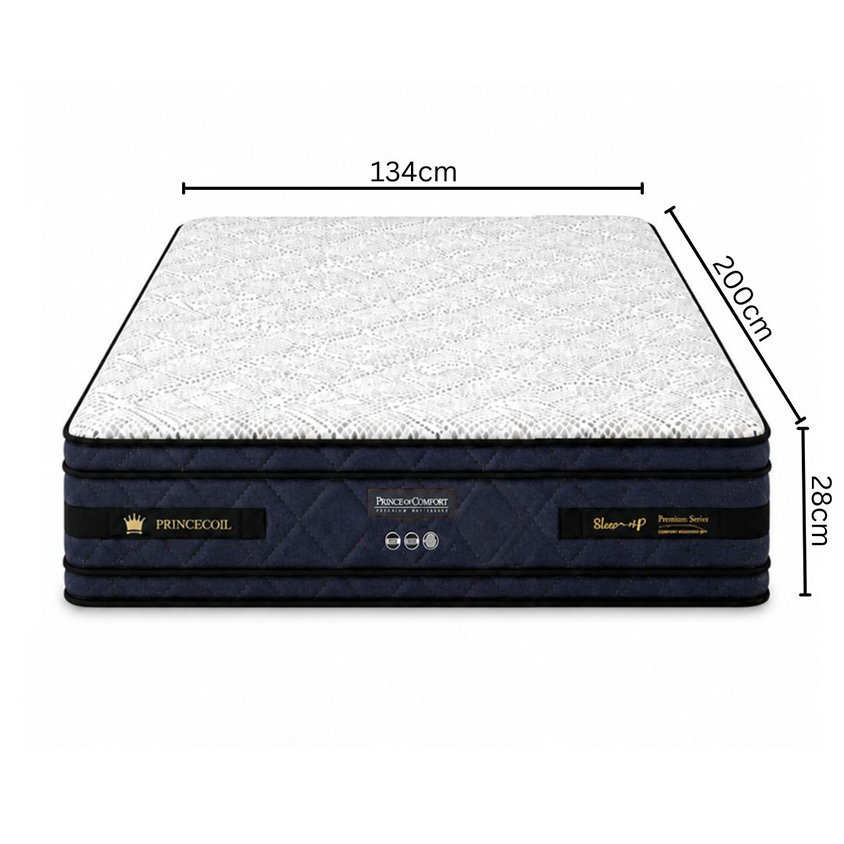 Lara Feather Comfort Mattress in Double Size 134W × 200L × 28H cm in White