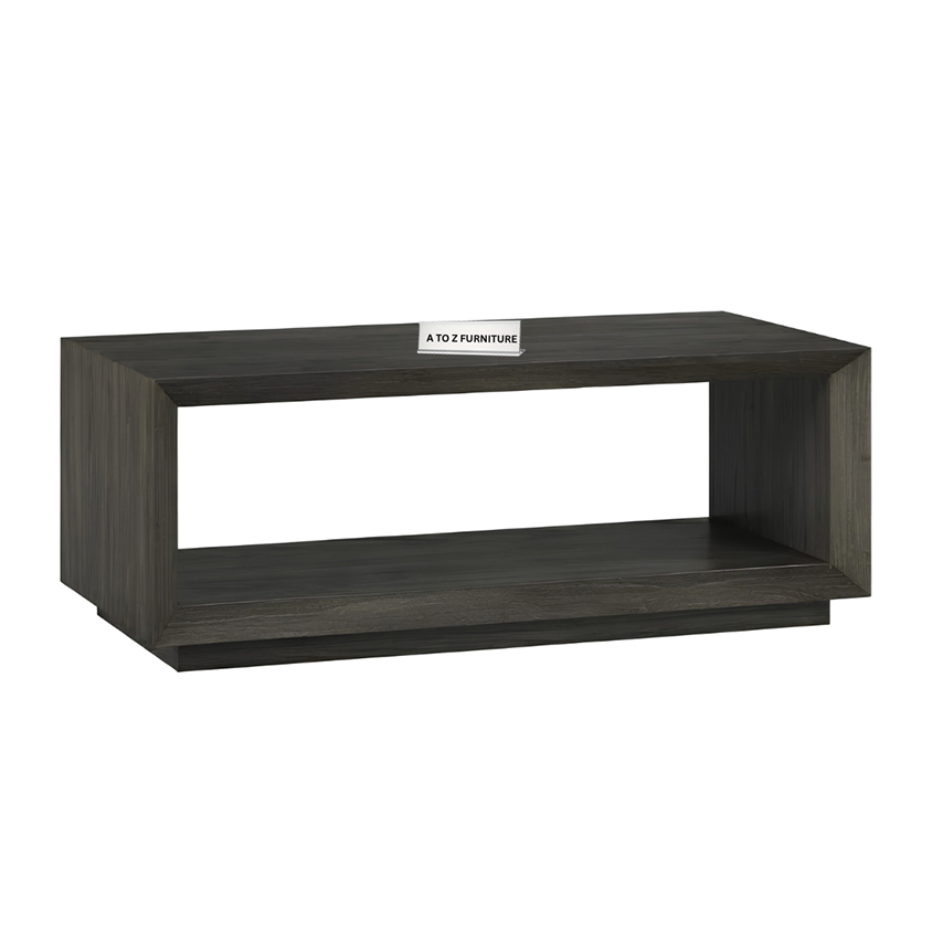 Vento Coffee Table in Dark Brown in Dark Brownish Grey