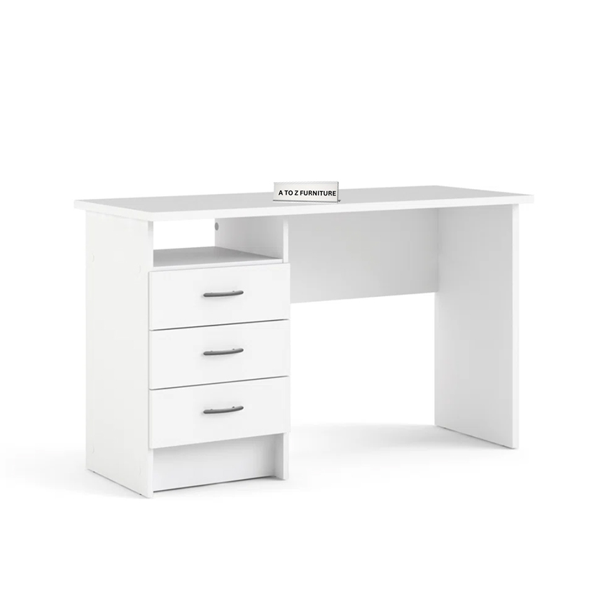 Alden Writing Desk in White in White