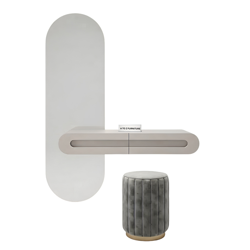 Graphite Floating Dressing Set in White