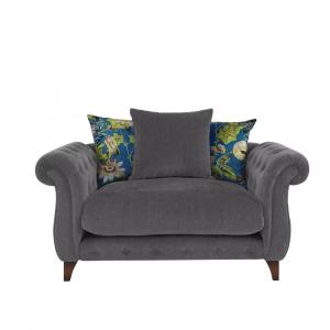 Boutique Palace Fabric Scatter Back Snuggler Armchair
