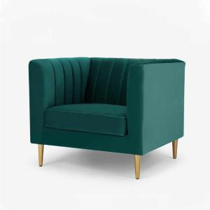 Box Tufted Channel Armchair