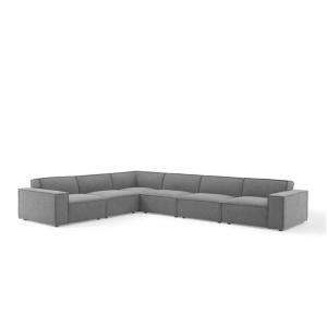 Restore 6-Piece L-Shaped Sectional Sofa Dark Grey