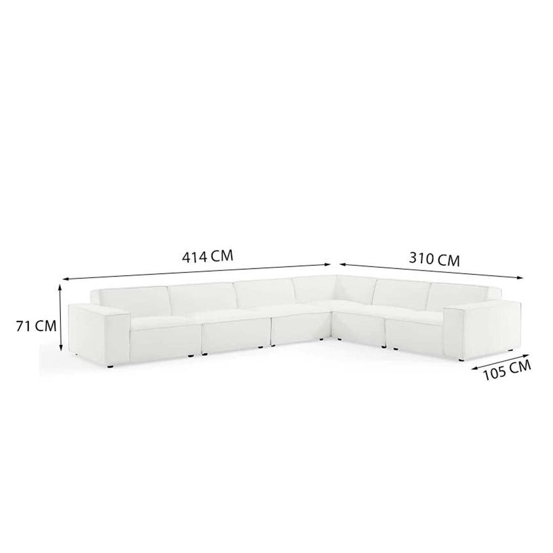 L Shaped Sectional Sofa White