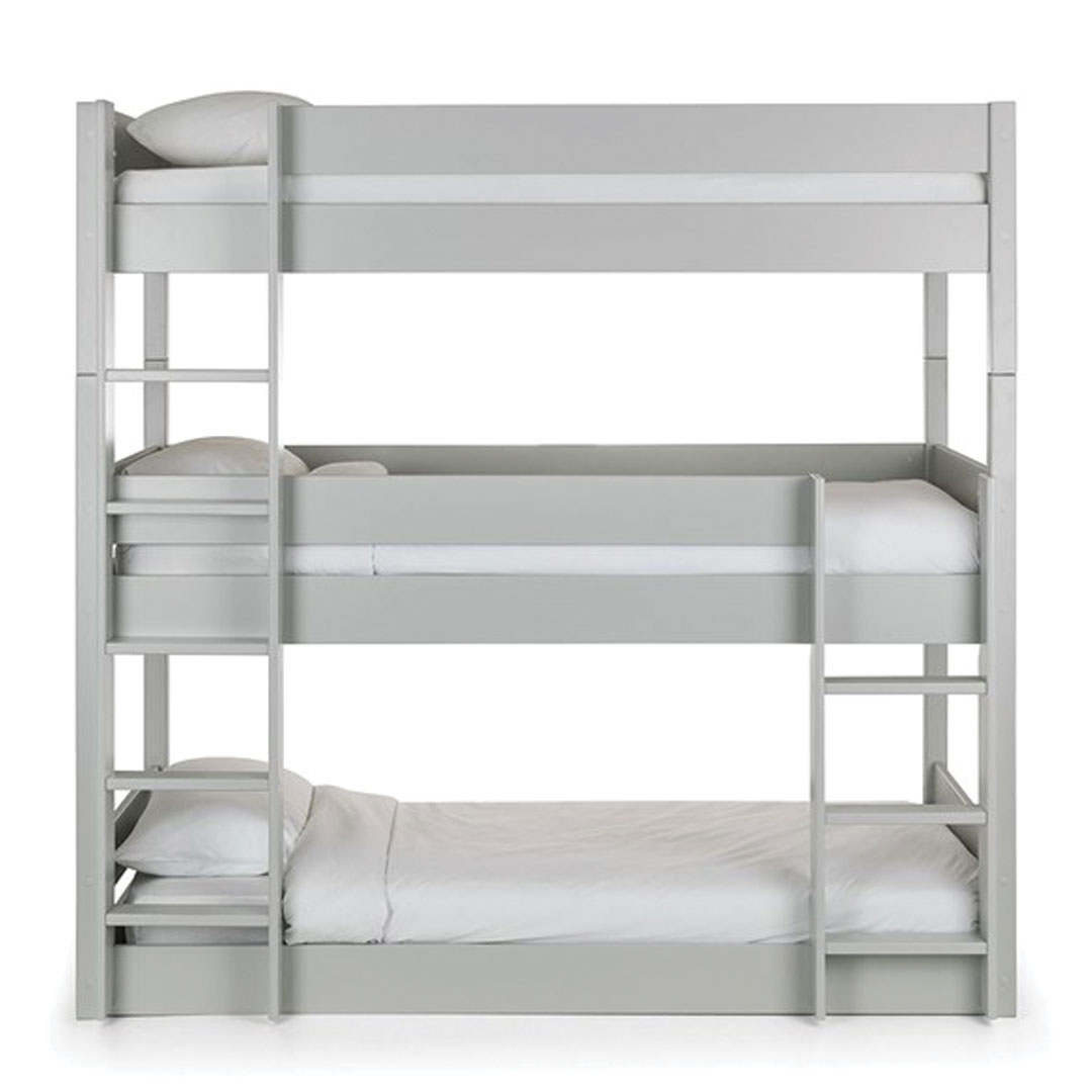 Julian Bowen Trio Triple Bunk Bed in Grey