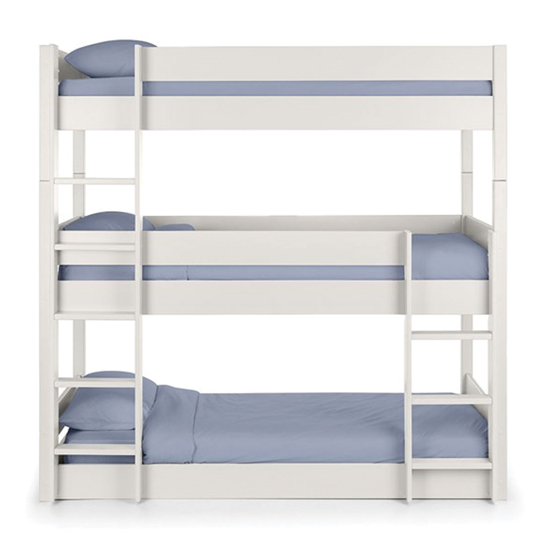 Julian Bowen Trio Triple Bunk Bed in White