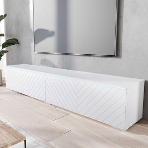 Alone TV Cabinet White 140cm and 180cm Width