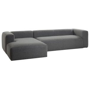 Gian L-Shape Sofa Dark Grey Color