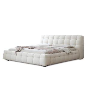 Celine Modern Boucle Bed White