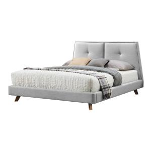 Gaillard Upholstered Platform Bed Grey
