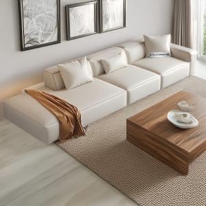 Noora 3 Pieces Sectional Sofa in Beige  